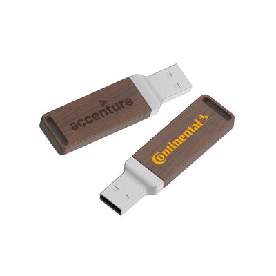 Naturholz-USB-Logo Holz-Stiftlaufwerk mit Druck oder Prägungen für Ihr Unternehmen