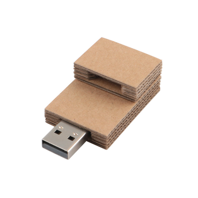 Rechteckige Papier-USB-Flash-Laufwerk umweltfreundliches Material USB 2.0 und USB 3.0