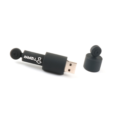 Datenverschlüsselung Rund Custom USB-Flash-Laufwerke PVC/Silicon Material
