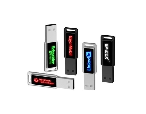 High Speed Flash Drive Crystal USB Stick With LED Light Shiny
