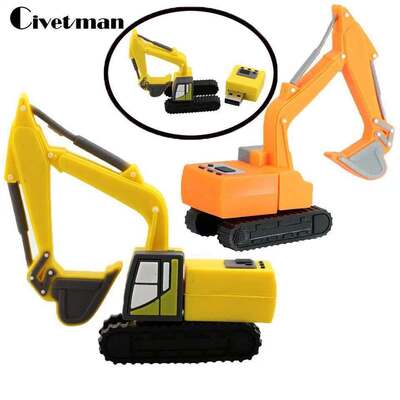 Excavator Shaped Usb Flash Drive Excavator Usb Memory Made By Customer Mold