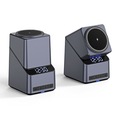 15W Fast Charging Multifunction Wireless Charger with Qi-enabled Compatibility and Built-in 3W Bluetooth Speaker
