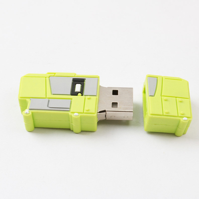PVC-Material, das durch Customzied-Form USB-Blitz gemacht wird, fährt 2,0 die 3,0 Metallgrelle Art