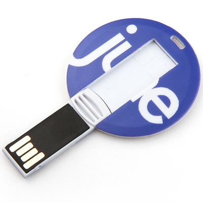 Kreditkarte USB UDP-128GB haftet 2,0 Druck-Logo Mini Round Shapess CMYK