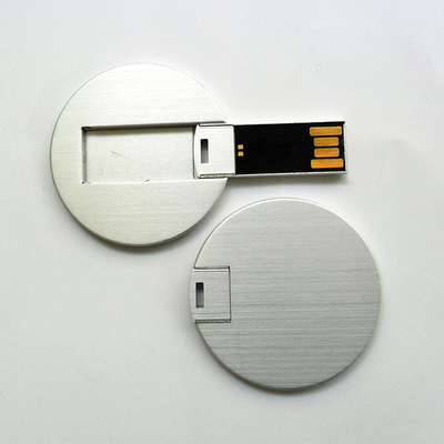 Stöcke Metall-Mini Round Credit Cards USB UDP-Blitz 2,0 FCC genehmigte