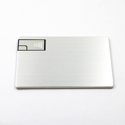 Silberne Kreditkarte USB-Stöcke 16GB 32GB ROSH des Metall2,0 genehmigten
