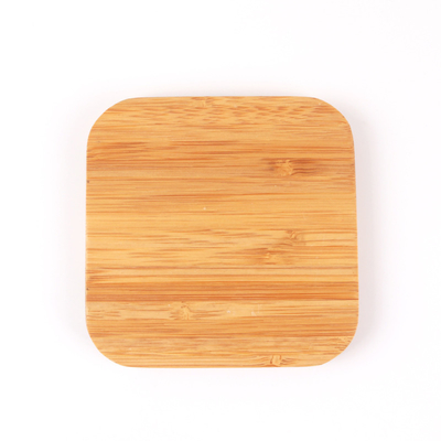 Materielles mehrfunktionales drahtloses Bambusladegerät 10W 15W gravieren Logo For Phone