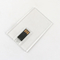 Transparente Plastik-Kreditkarte USB haftet 2,0 128GB 64GB 15MB/S
