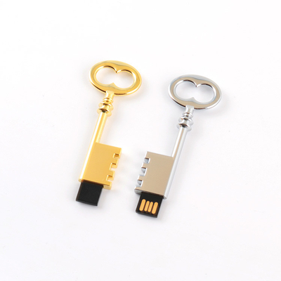 Schlüssel-greller Antrieb des Metall128gb passen sich US-Standardsilber und Gold glänzendes Retro- USB an