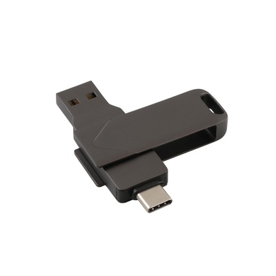 Art beider C und Usb schnelle Memorystick-Metallkörper-Gewehr-Schwarz-Portfarbe