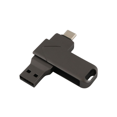 Art beider C und Usb schnelle Memorystick-Metallkörper-Gewehr-Schwarz-Portfarbe