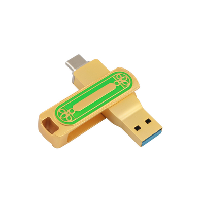 Grün-und Goldfarbart C USB Hochgeschwindigkeits-128GB 256GB 512GB 150MBS