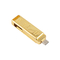 Der Goldbarren geformt SCHREIBEN schnelle Geschwindigkeits-Match EU und US Standrad C USB 3,0