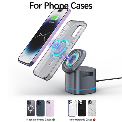 Maximieren Sie Ihre Ladeeffizienz mit Schnellladung Wireless Charging Pad 5V / 1A Ausgang und Überspannungsschutz enthalten