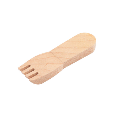 Personalisierte Logo-Fork-Form-Holz-USB-Leistung für PC-Kompatibilität