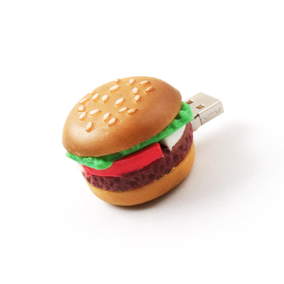 KFC McDonalds Hamburger-Form benutzerdefinierte USB-Flash-Laufwerke für künstliche Lebensmittel Firmengeschenke