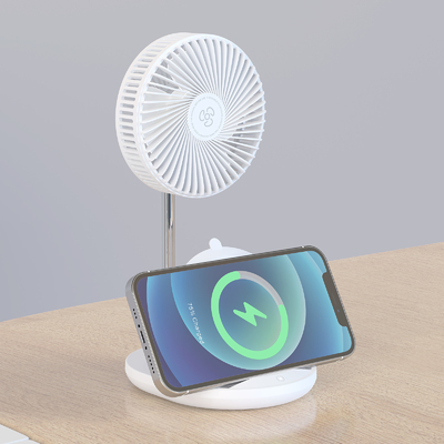 Mit Ventilator drahtloses Ladegerät gut für Sommer Geschenk und Promotion 2024 neue Produkte