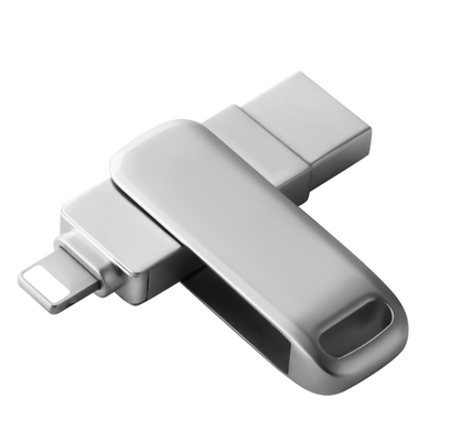 USB-Flash-Laufwerke des Metalltyps C mit Daten-Upload und wasserdichtem Support