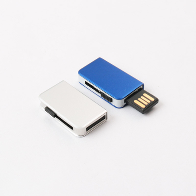 Customized Silver Metal USB-Flash-Laufwerk Toshiba-Flash-Chips im Inneren