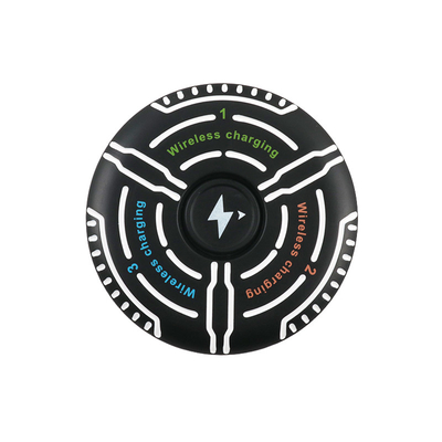 Multifunktionelle drahtlose Ladegerät Unterstützung Box Druck Logo Fidget Spinner Lichtanzeiger