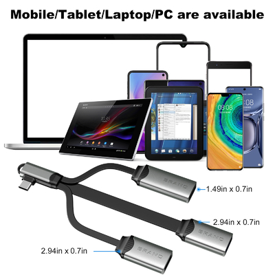 USB-Hub-Kabel zum Lesen und Kopieren Auch der USB-Adapter schnelle Datenübertragung