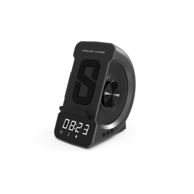 Mit Bluetooth-Lautsprecher drahtloser Ladegerät mit Uhr und schneller Ladegerät