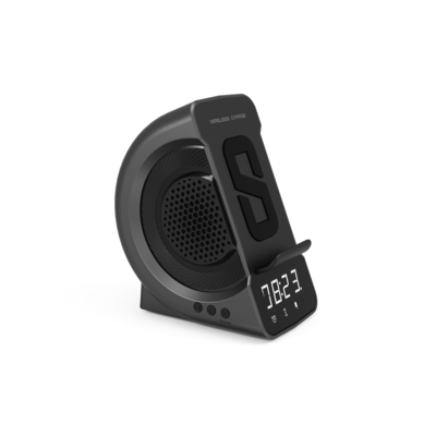 Mit Bluetooth-Lautsprecher drahtloser Ladegerät mit Uhr und schneller Ladegerät