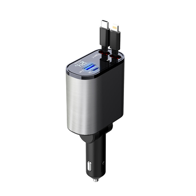 Bequeme USB-C-Ausgabe 5V/3A Autolader mit MAX 120W Nennleistung