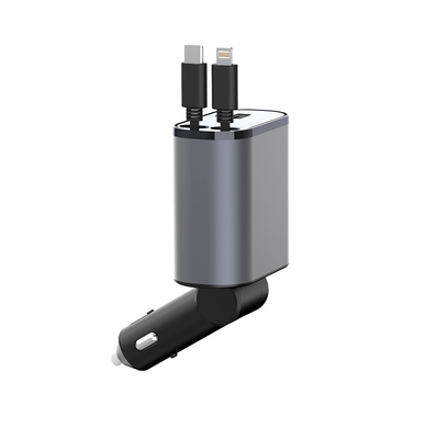 Bequeme USB-C-Ausgabe 5V/3A Autolader mit MAX 120W Nennleistung