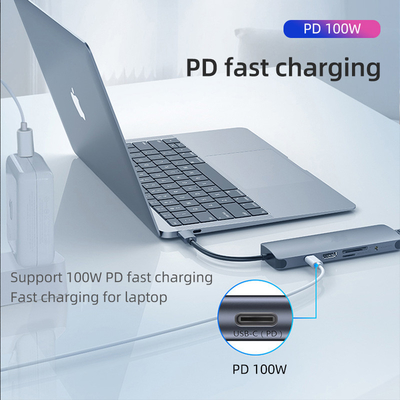 USB 3.0 Station USB C Hub Smart Adapter / Speicherkarten-Hub mit Datenübertragungsgeschwindigkeit von 5 Gbps