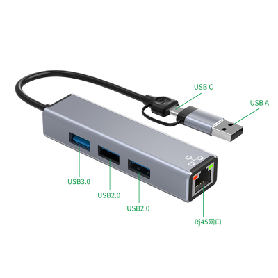 Kompakter USB-C-Hub-Adapter Laptop-USB-Port-Erweiterung
