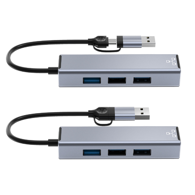 Kompakter USB-C-Hub-Adapter Laptop-USB-Port-Erweiterung