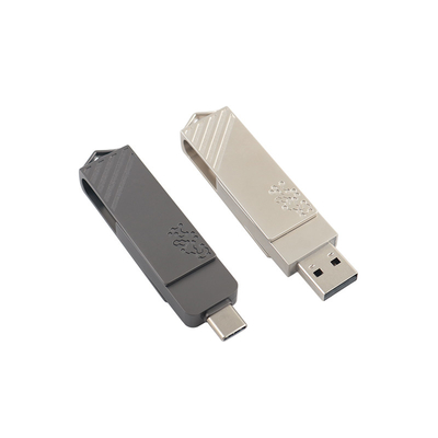 Metall-Typ C-Twist-Form-Fast Speed USB-Flash-Laufwerk 3.0 und USB 2.0 und Typ C