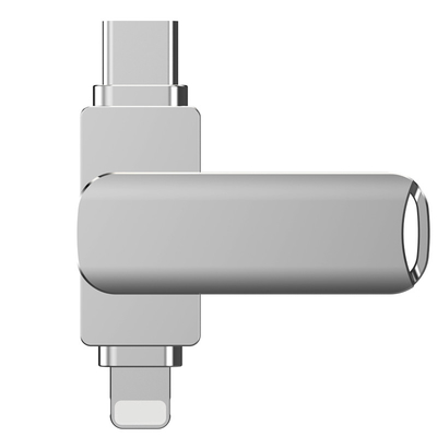 2 in 1 USB-Flash-Laufwerk mit Passwortschutz und langlebiger Metallhülle