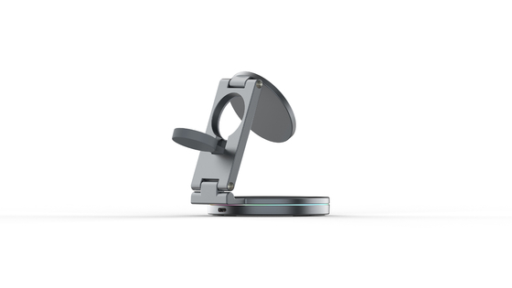 Klappbares magnetisches drahtloses Ladegerät mit 360-Grad-Rotation und 15W Leistung