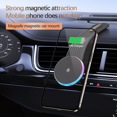 Fahrzeugmontiertes drahtloses Ladegerät mit magnetischem Saugtyp zum stabilen Laden unterwegs