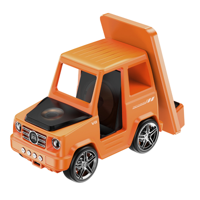 Orange Cool Car in Form von drahtlosem Ladegerät für iPhone Airpods IWatch 225G Ausgang 9V/1.67A
