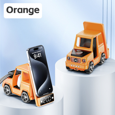 Orange Cool Car in Form von drahtlosem Ladegerät für iPhone Airpods IWatch 225G Ausgang 9V/1.67A