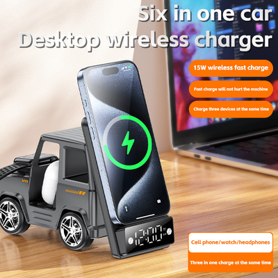 Orange Cool Car in Form von drahtlosem Ladegerät für iPhone Airpods IWatch 225G Ausgang 9V/1.67A