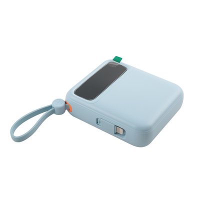 Li-Polymer-Batterie /18650 Batterie Portable Power Bank Schwarzblau Kabel Handbuchbox enthalten