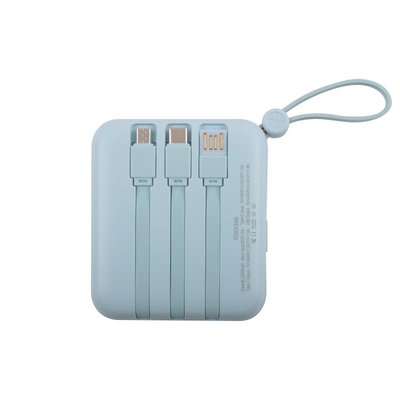 Li-Polymer-Batterie /18650 Batterie Portable Power Bank Schwarzblau Kabel Handbuchbox enthalten