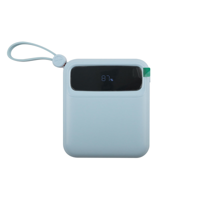 Li-Polymer-Batterie /18650 Batterie Portable Power Bank Schwarzblau Kabel Handbuchbox enthalten