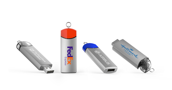 Anpassbar 8-15MB/s Schreiben Metall USB-Flash-Laufwerk mit Speed Dome Logo