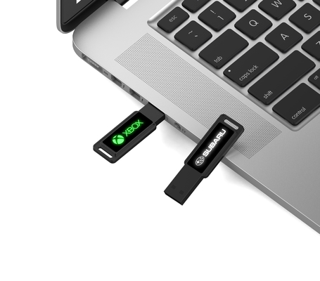 High Speed Flash Drive Crystal USB Stick With LED Light Shiny