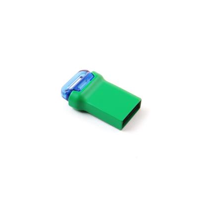 Grüner Mini USB 3.0 Metall USB-Stick rechteckig mit A-Klasse Flash-Chip