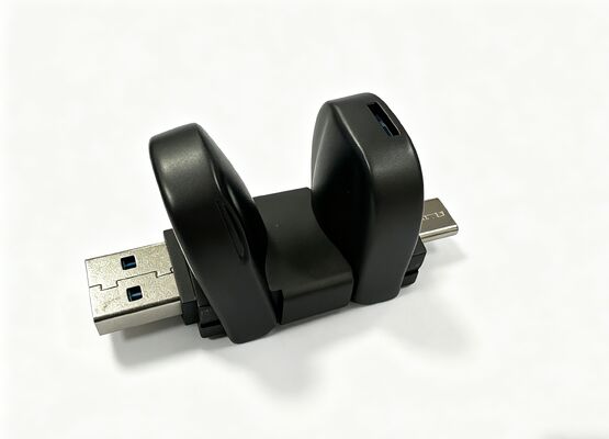 Double-headed And Reversible Gun Metal Usb Flash Drive With Type C Pendrive With American Certification
