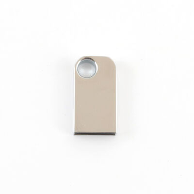 Mini-USB-Flash-Laufwerk mit Loch für Schlüsselanhänger, Metall-USB-Flash-Laufwerk mit individuellem Laser-Logo