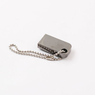 Mini-USB-Flash-Laufwerk mit Loch für Schlüsselanhänger, Metall-USB-Flash-Laufwerk mit individuellem Laser-Logo