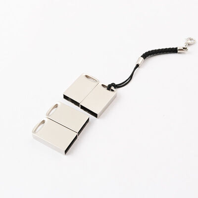 Metall-USB mit Schlüsselanhänger, Metall-USB-Flash-Laufwerk, Laser-Logo, folgen Sie dem individuellen Design