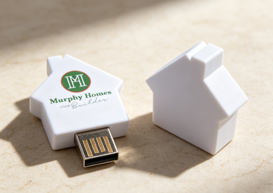 Geschenke-Kreditkarten-USB-Speicher mit hausförmiger Karte, USB-Flash-Laufwerk, Kunststoff-USB-Flash-Laufwerk